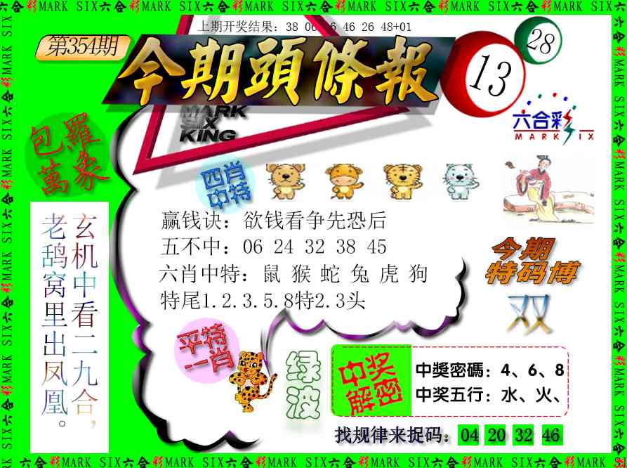 354期今期头条报[图]