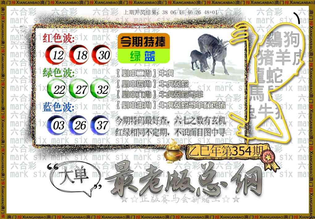 354期最老版总纲[图]