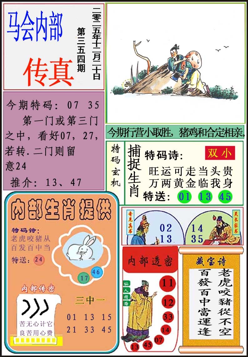 354期马会内部传真[图]