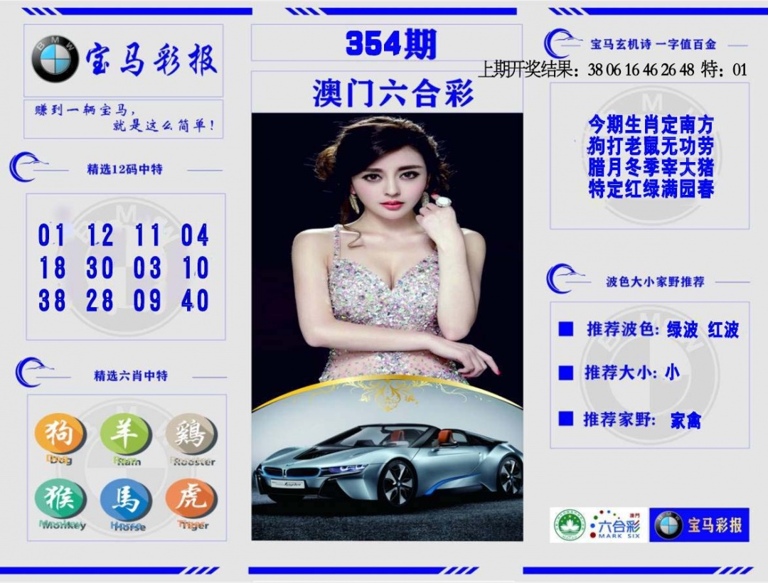 354期宝马彩报[图]