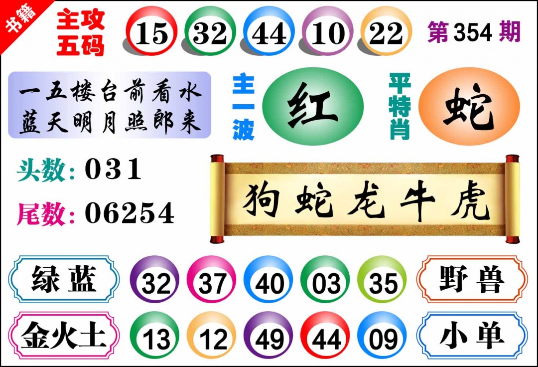 354期澳门主攻五码[图]