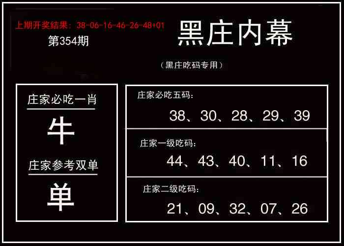 354期黑庄内幕[图]