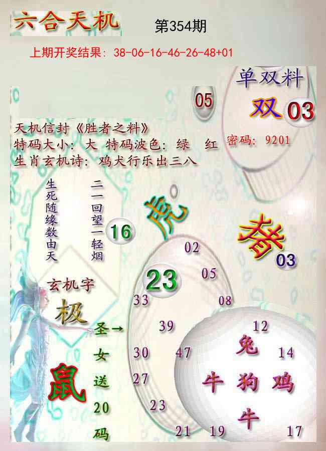 354期天机报[图]