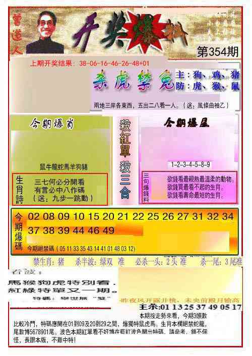 354期开奖爆料(新图推荐)[图]