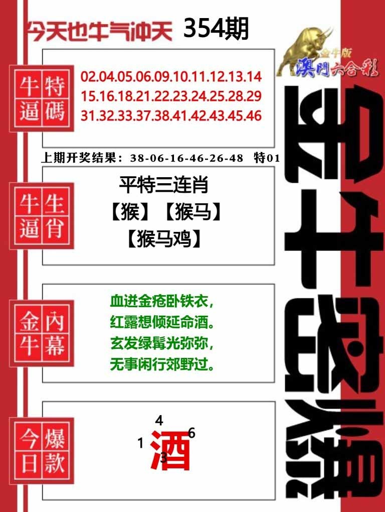 354期金牛密爆[图]